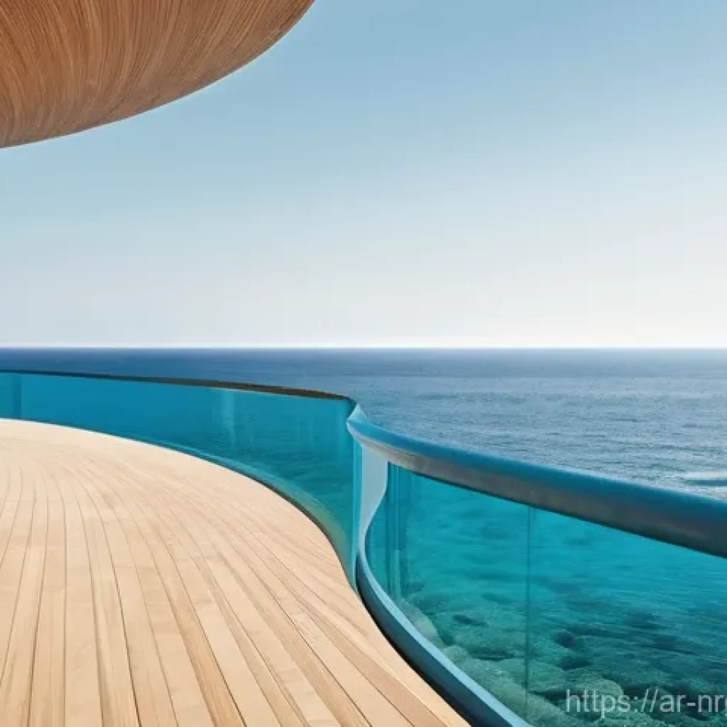 해양 재생에너지의 정책적 지원 방안 - **Prompt:** "A breathtaking, futuristic coastal landscape in the Middle East, featuring elegant, sle...