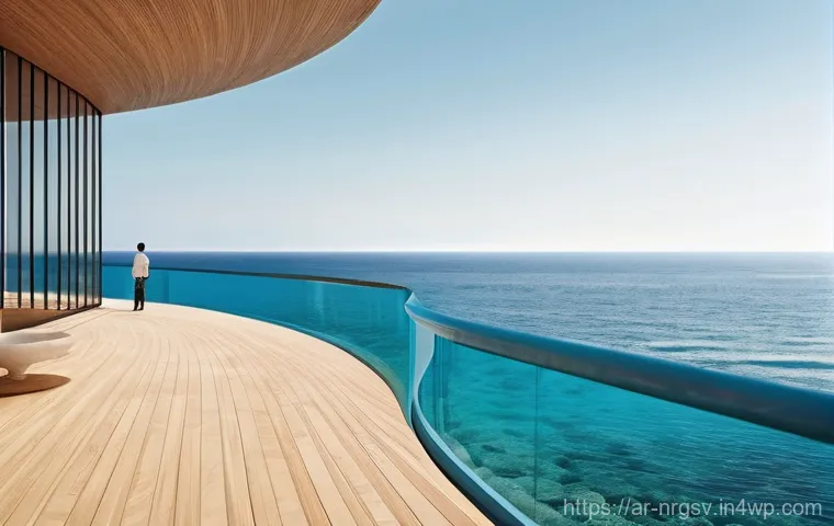 해양 재생에너지의 정책적 지원 방안 - **Prompt:** "A breathtaking, futuristic coastal landscape in the Middle East, featuring elegant, sle...