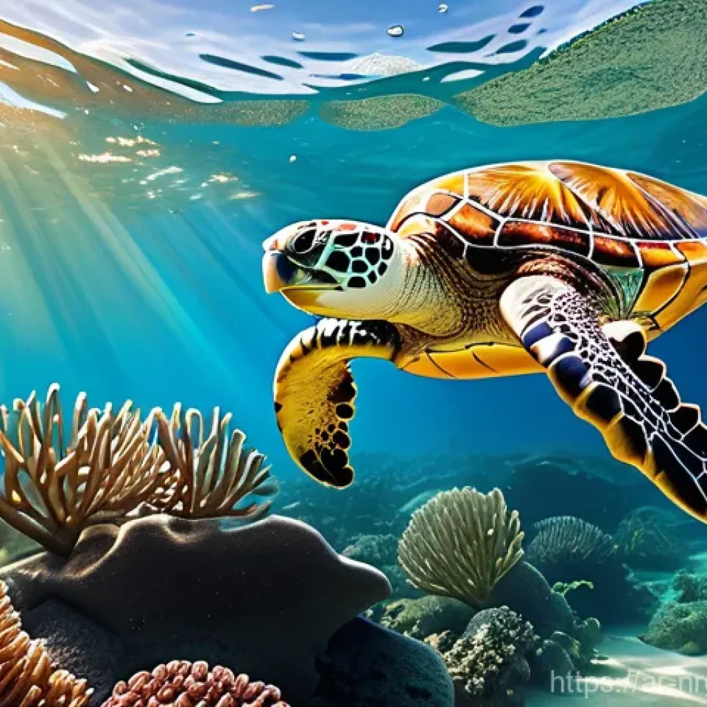 해양 재생에너지의 환경적 영향 평가 - **Prompt 1: Harmonious Marine Energy Integration**
"An awe-inspiring underwater panorama showcas...