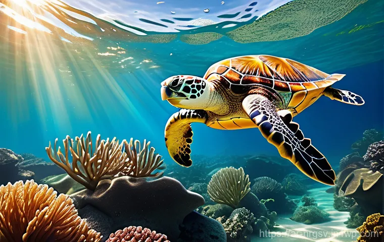 해양 재생에너지의 환경적 영향 평가 - **Prompt 1: Harmonious Marine Energy Integration**
"An awe-inspiring underwater panorama showcas...
